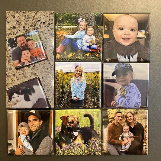 Custom Set of 9 Magnet Photos